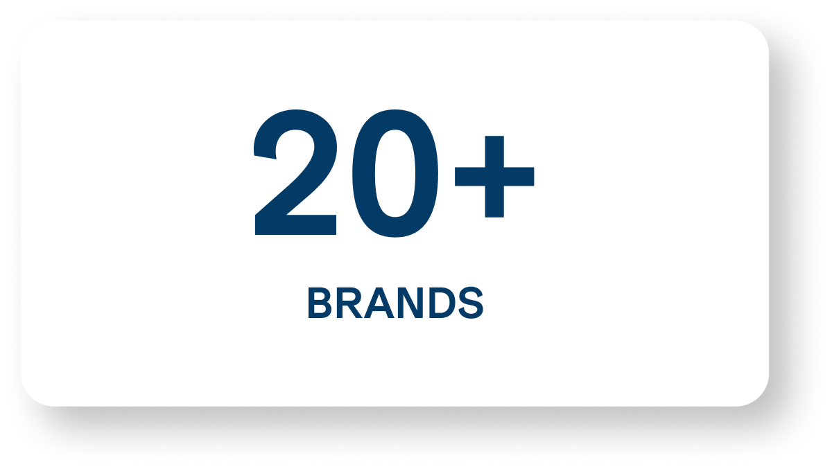 20+ Brands